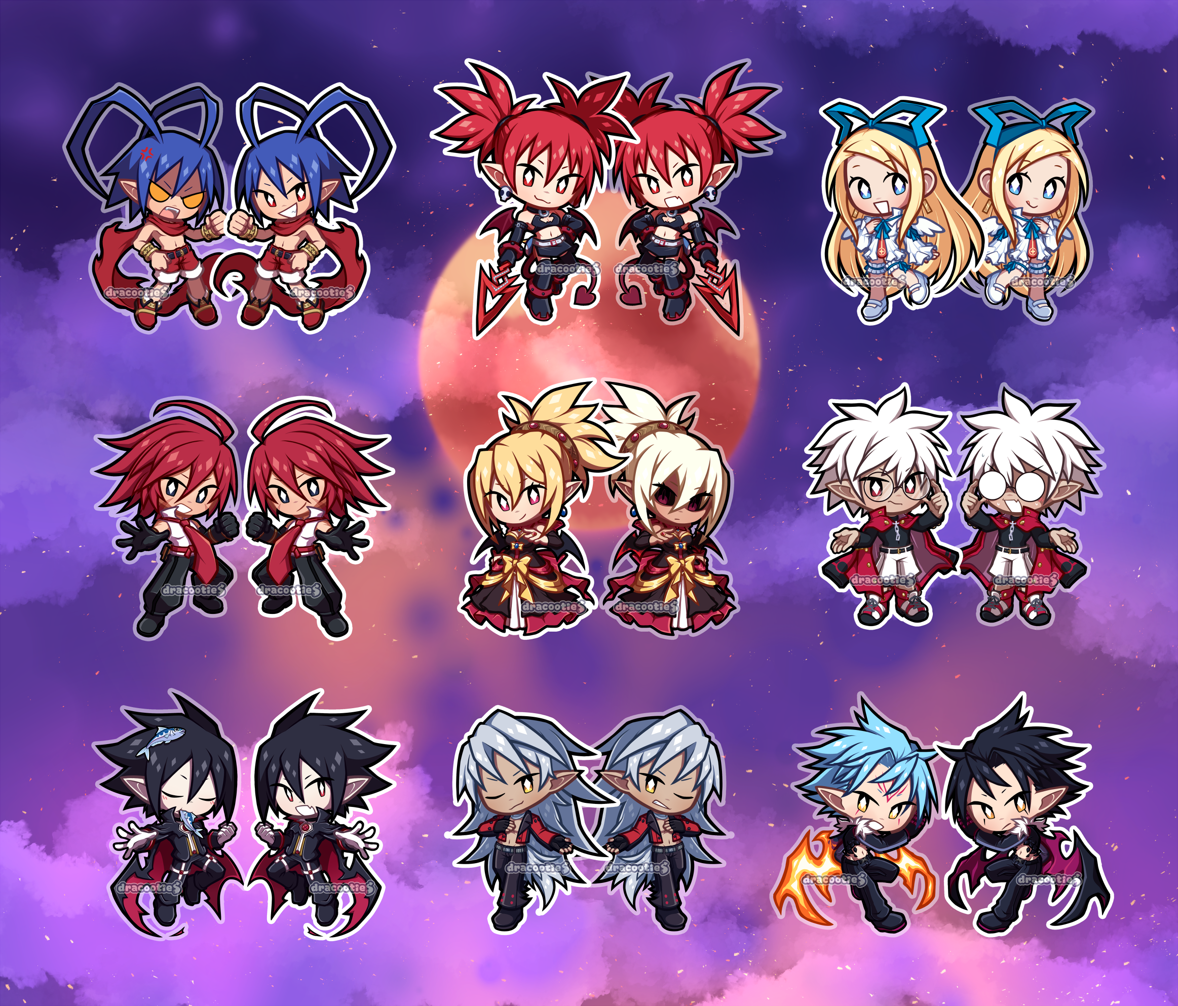 Disgaea Acrylic Charms ✦ Unofficial Fan Merch