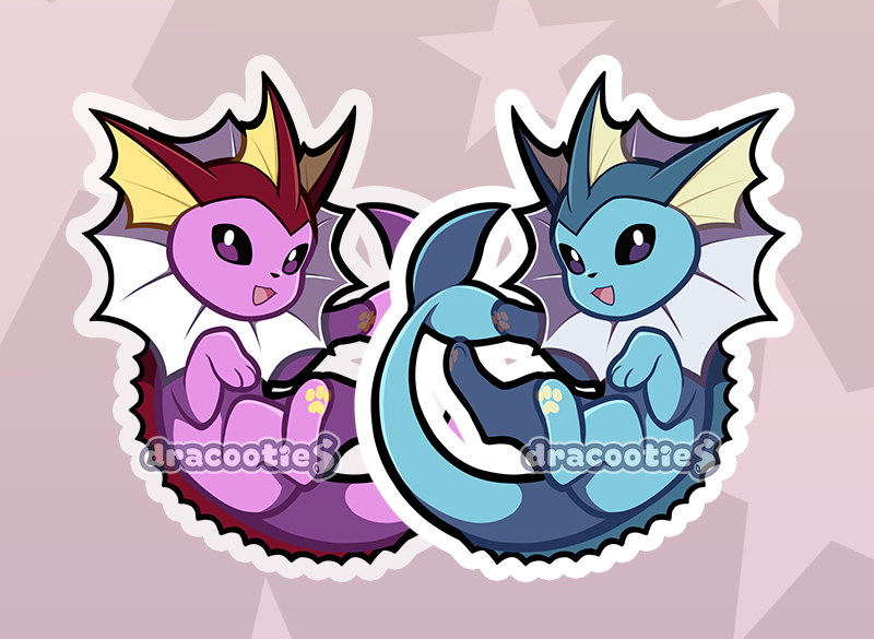 Eeveelutions Acrylic Charms ✦ Unofficial Fan Merch