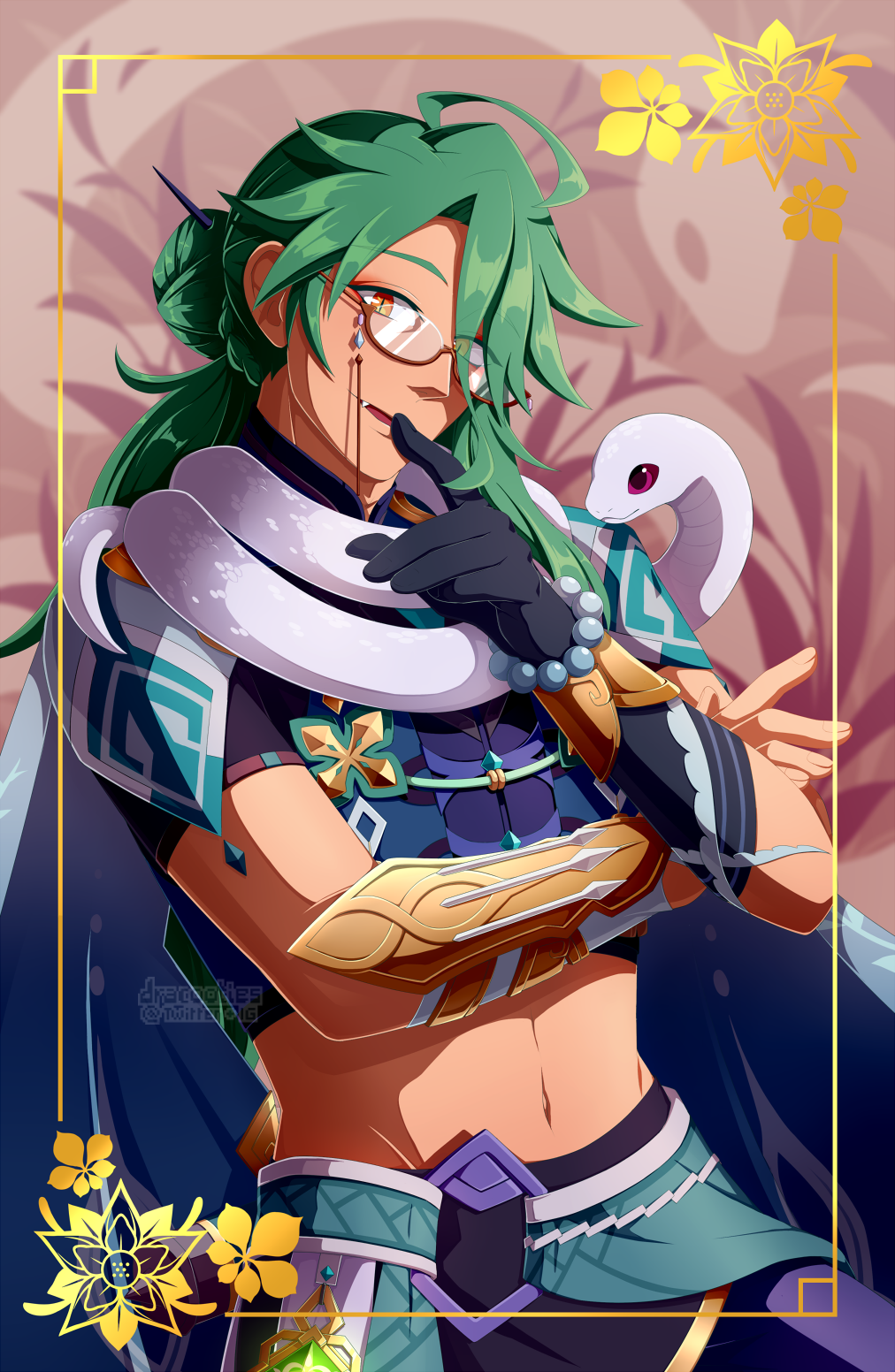 Baizhu Foil Poster Print ✦ Unofficial Fan Merch