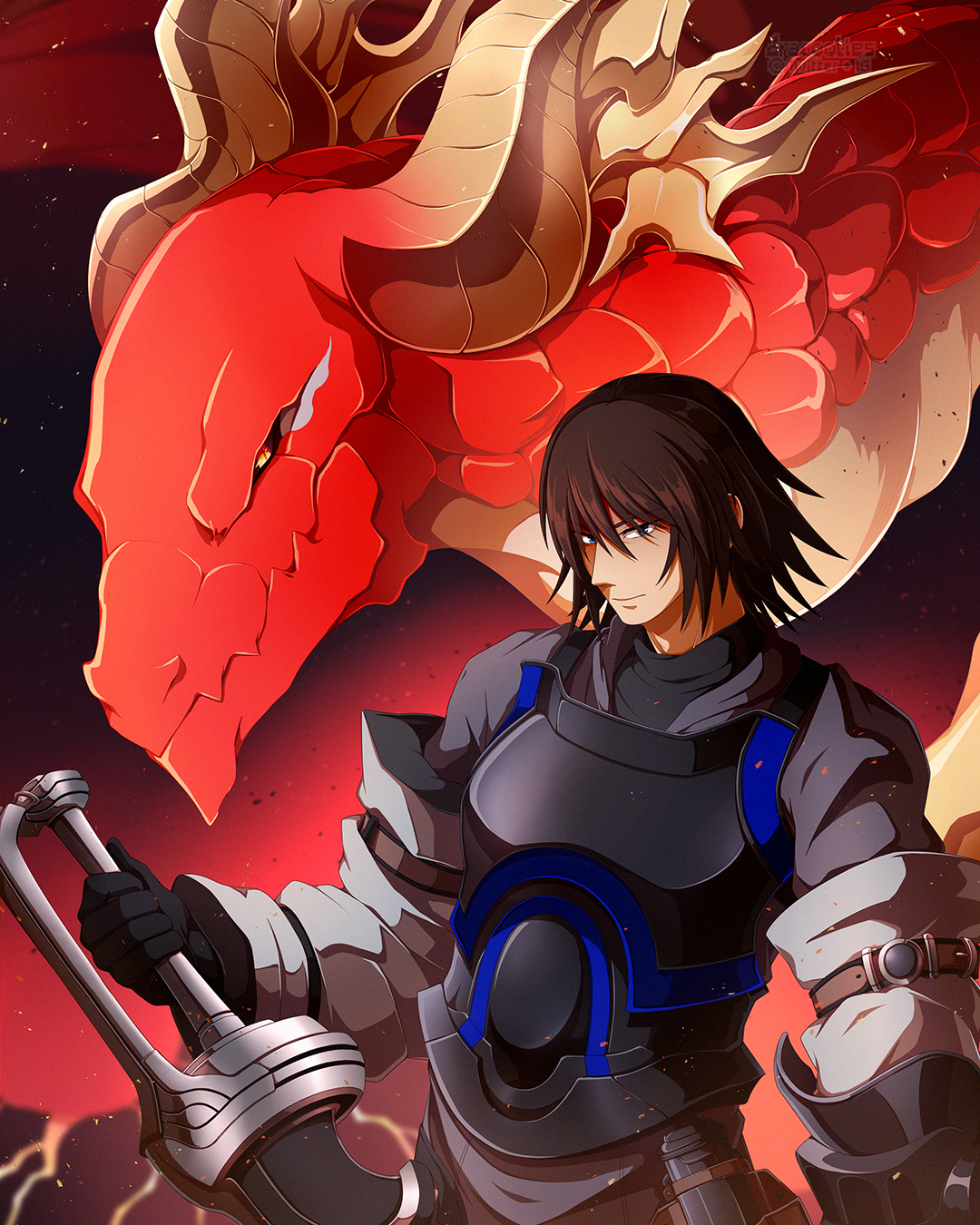 Drakengard Caim Angelus Poster Print ✦ Unofficial Fan Merch