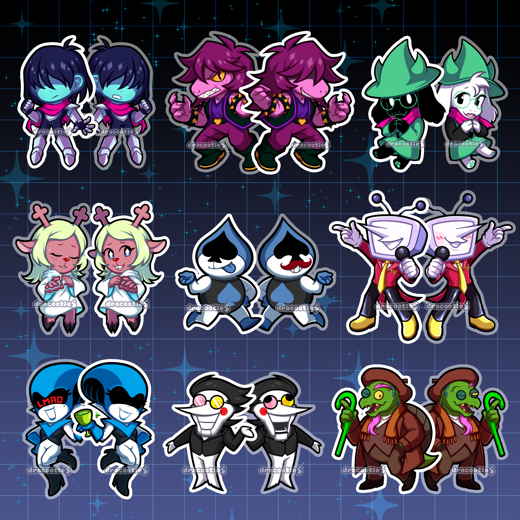 Deltarune Acrylic Charms ✦ Unofficial Fan Merch