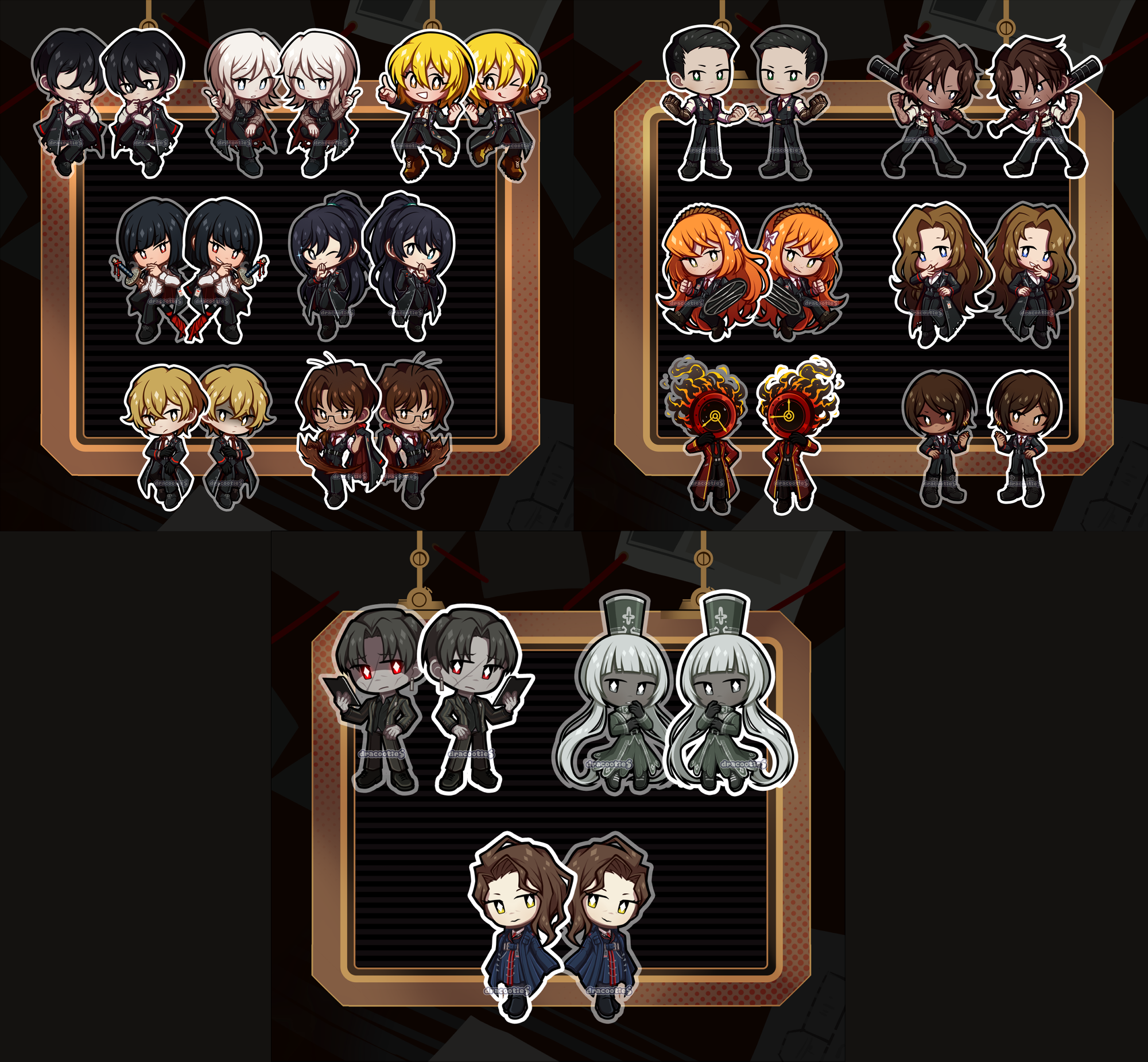 Limbus Company Acrylic Charms ✦ Unofficial Fan Merch