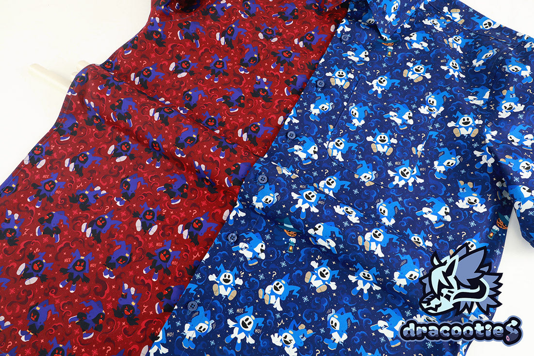 Shin Megami Tensei Jack/Black Frost Button-Up Shirt ✦ Unofficial Fan Merch