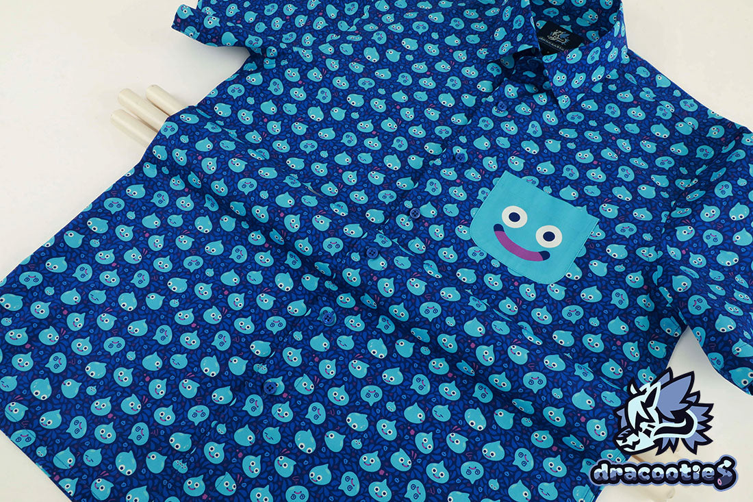 Dragon Quest Slime Button-Up Shirt ✦ Unofficial Fan Merch