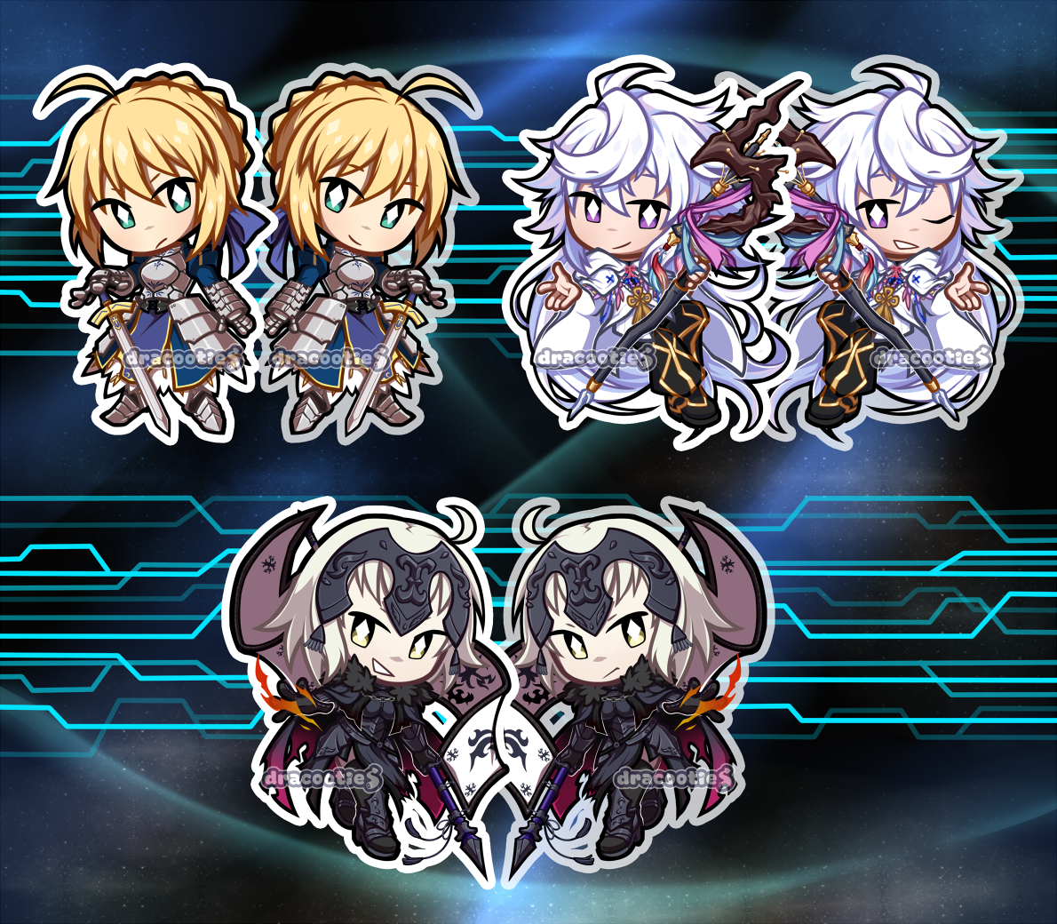 Fate/Grand Order Acrylic Charms ✦ Unofficial Fan Merch