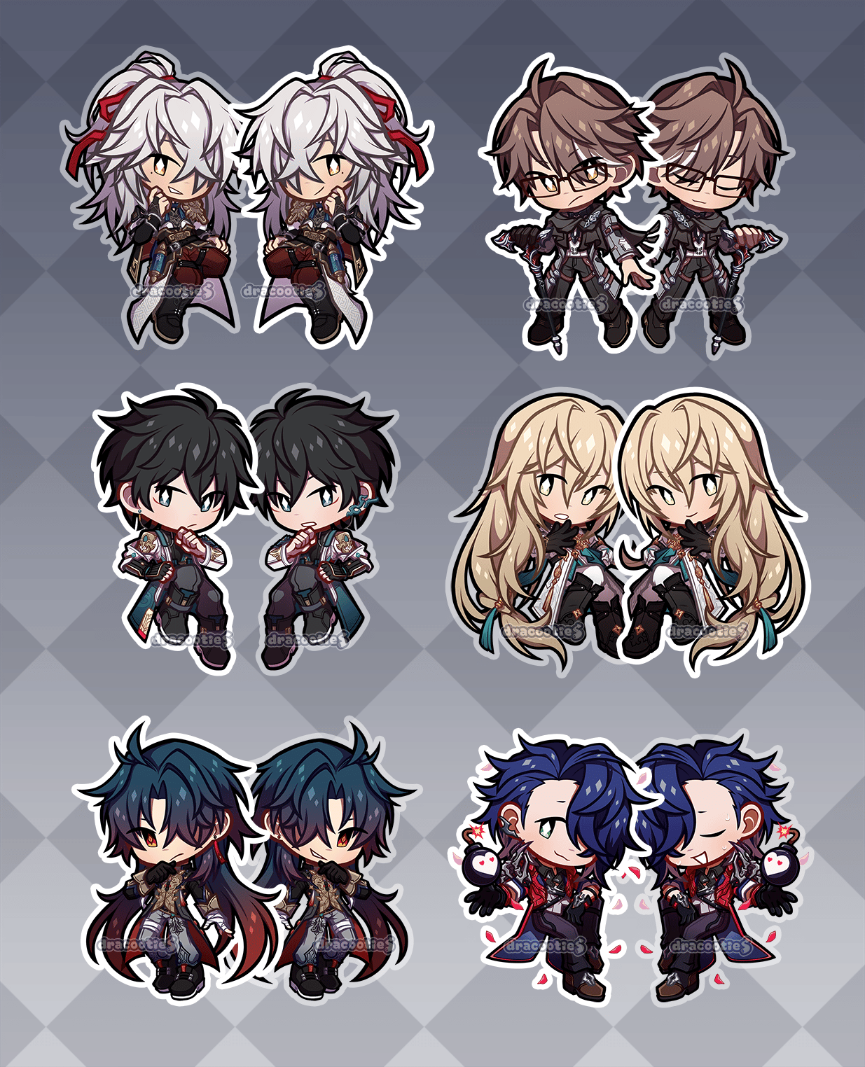 Honkai Star Rail Acrylic Charms ✦ Unofficial Fan Merch