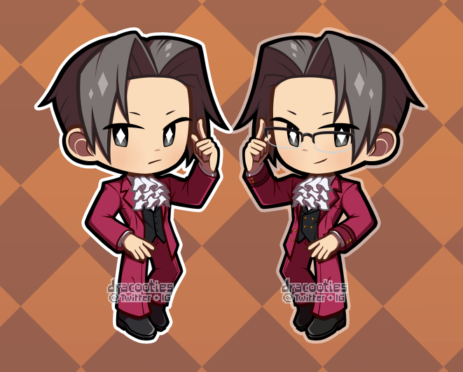 Ace Attorney Acrylic Charms ✦ Unofficial Fan Merch