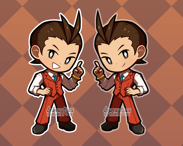 Ace Attorney Acrylic Charms ✦ Unofficial Fan Merch