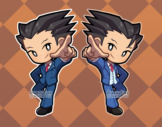 Ace Attorney Acrylic Charms ✦ Unofficial Fan Merch