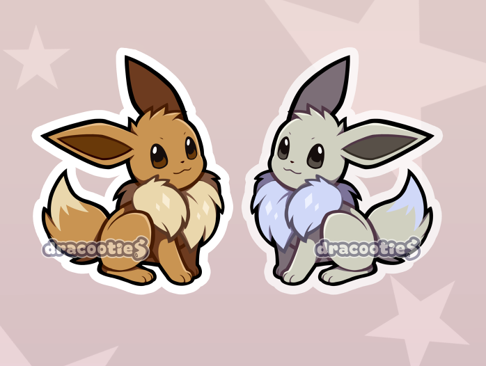 Eeveelutions Acrylic Charms ✦ Unofficial Fan Merch