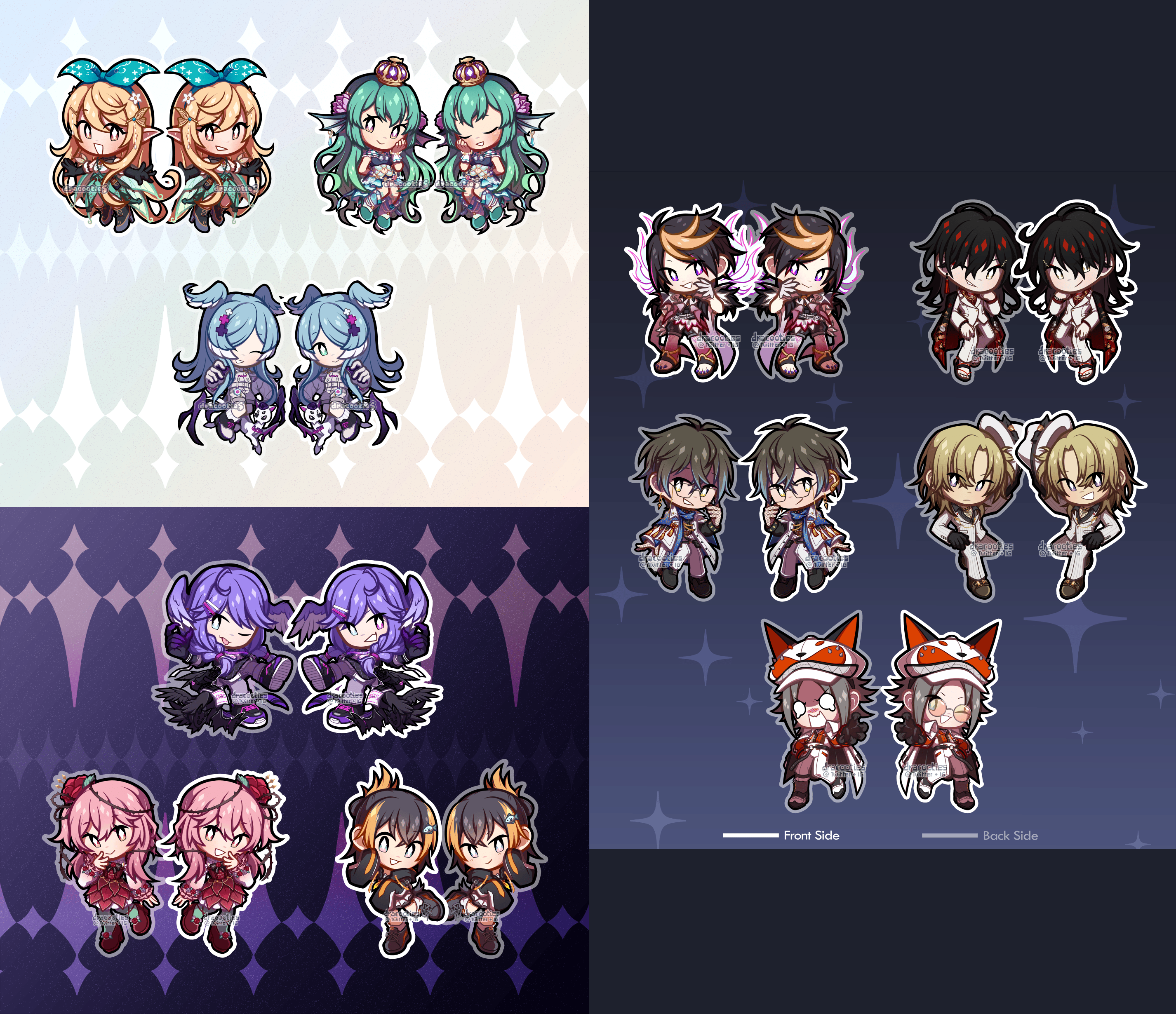 Nijisanji Acrylic Charms ✦ Unofficial Fan Merch