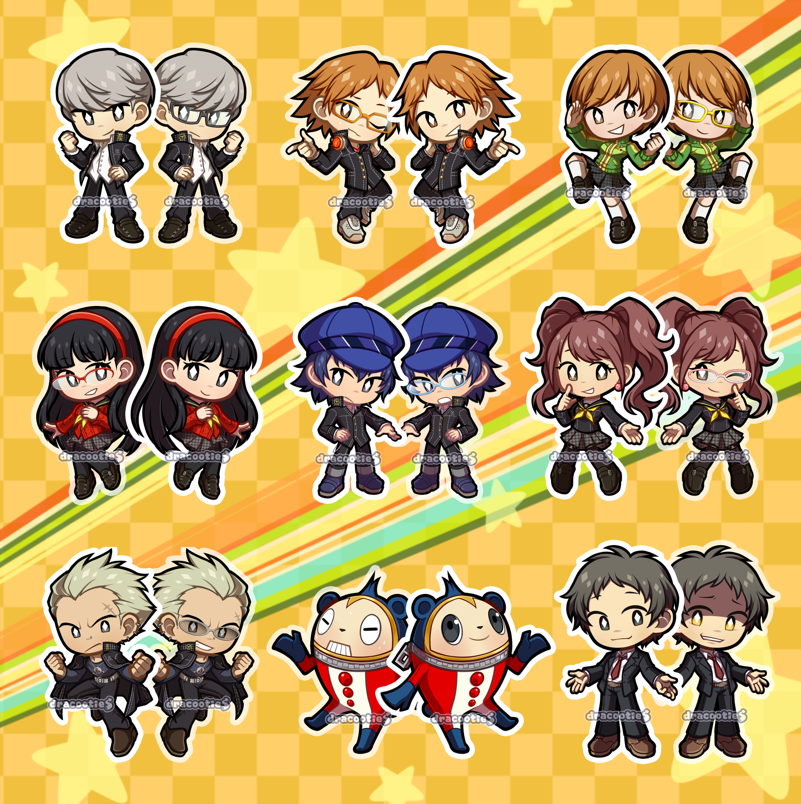 Persona 4 Acrylic Charms ✦ Unofficial Fan Merch