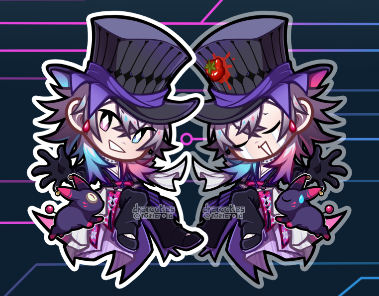 holoTEMPUS Acrylic Charms ✦ Unofficial Fan Merch