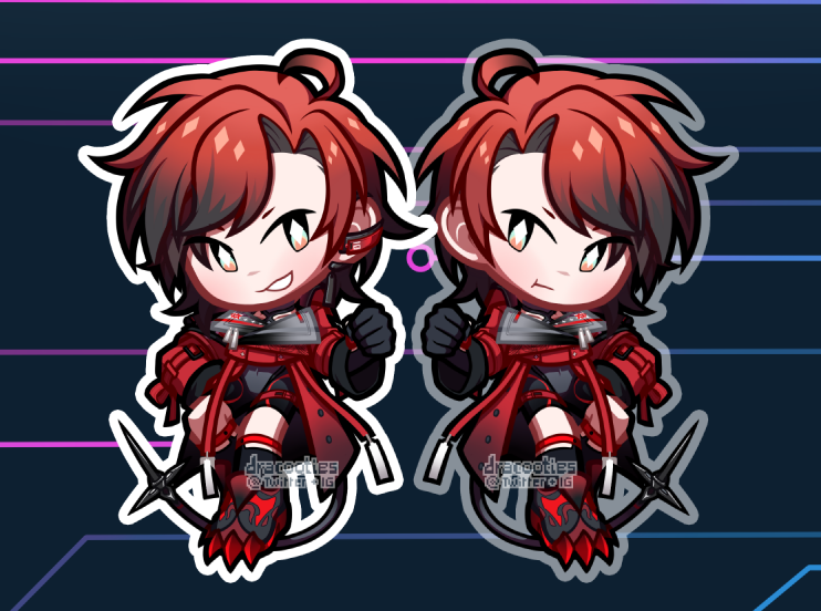 holoTEMPUS Acrylic Charms ✦ Unofficial Fan Merch