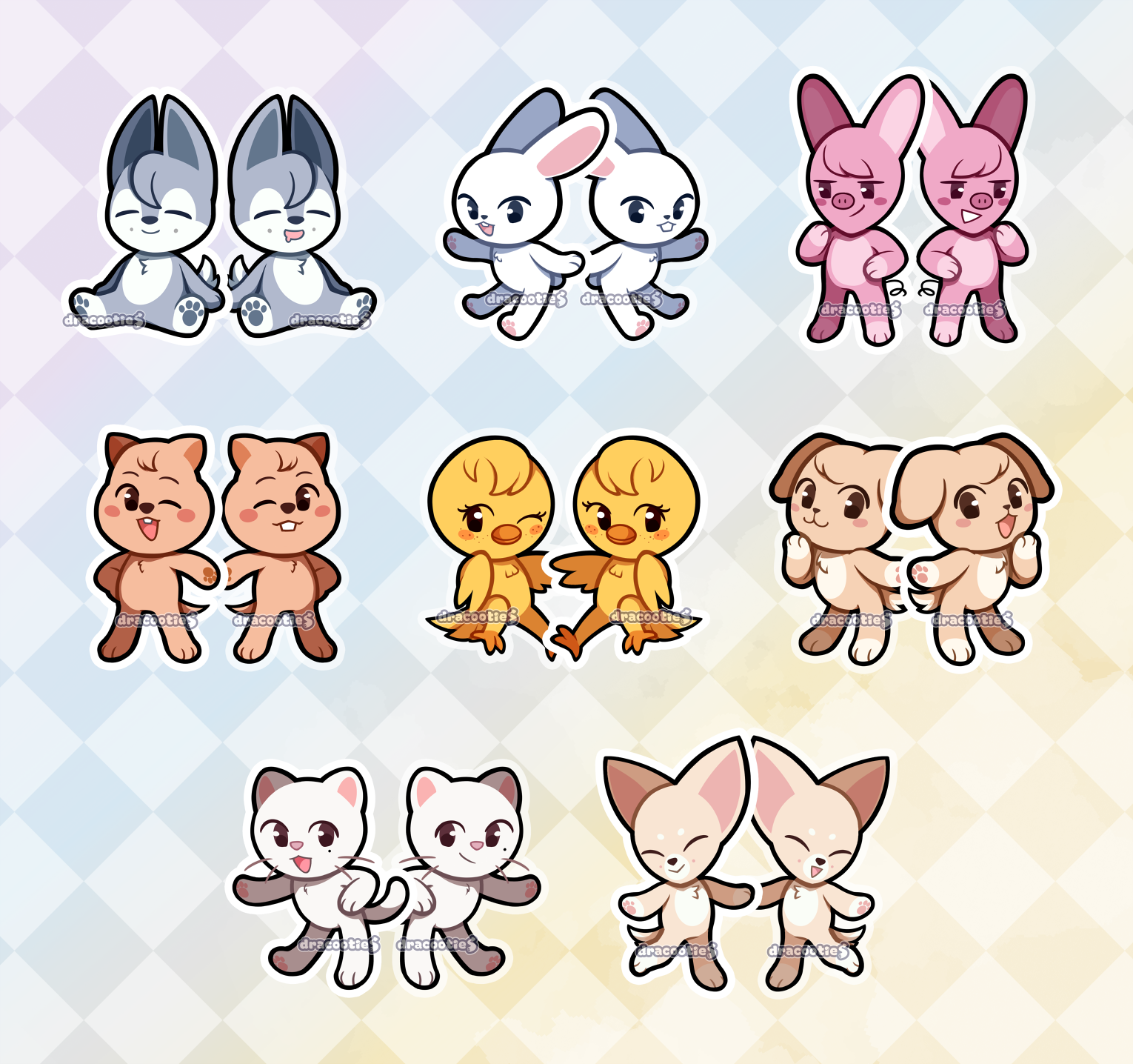 SKZOO Acrylic Charms ✦ Unofficial Fan Merch