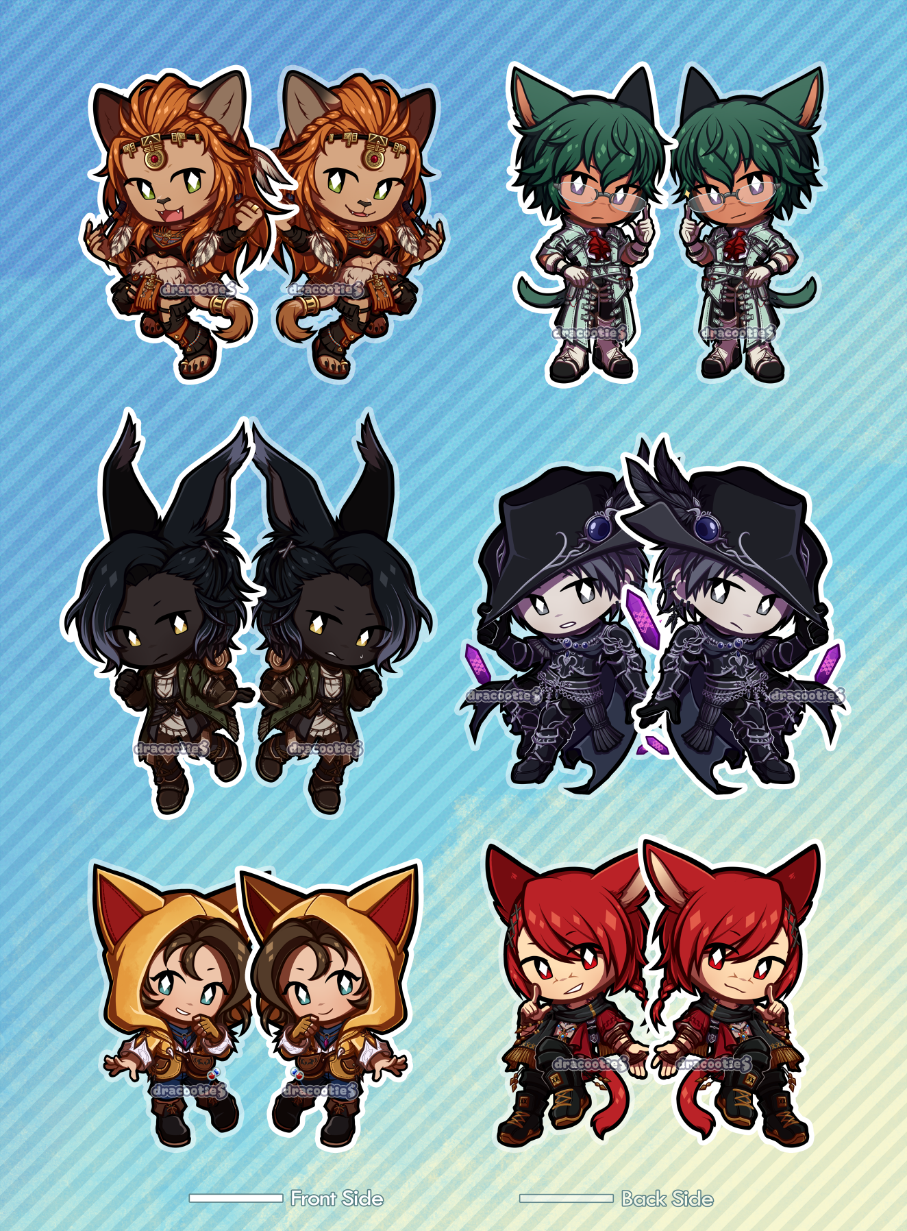 FFXIV Acrylic Charms ✦ Unofficial Fan Merch
