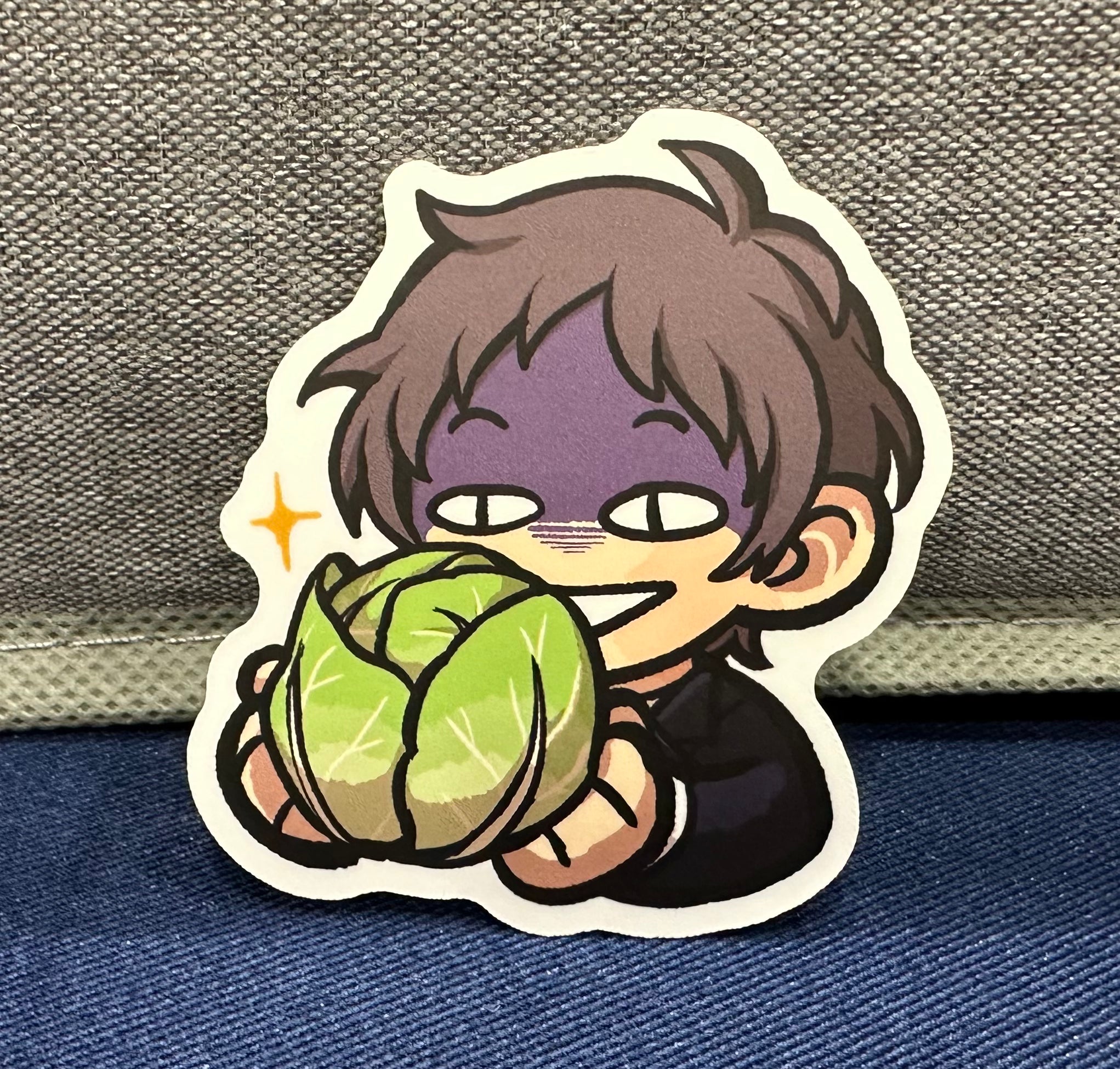 Adachi Cabbage Sticker ✦ Unofficial Fan Merch
