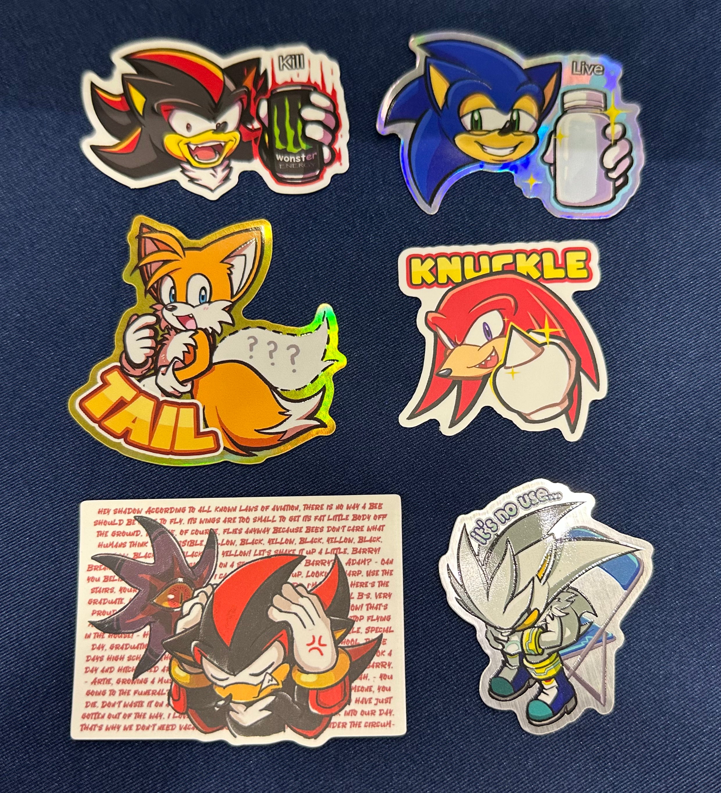 Sonic Stickers ✦ Unofficial Fan Merch