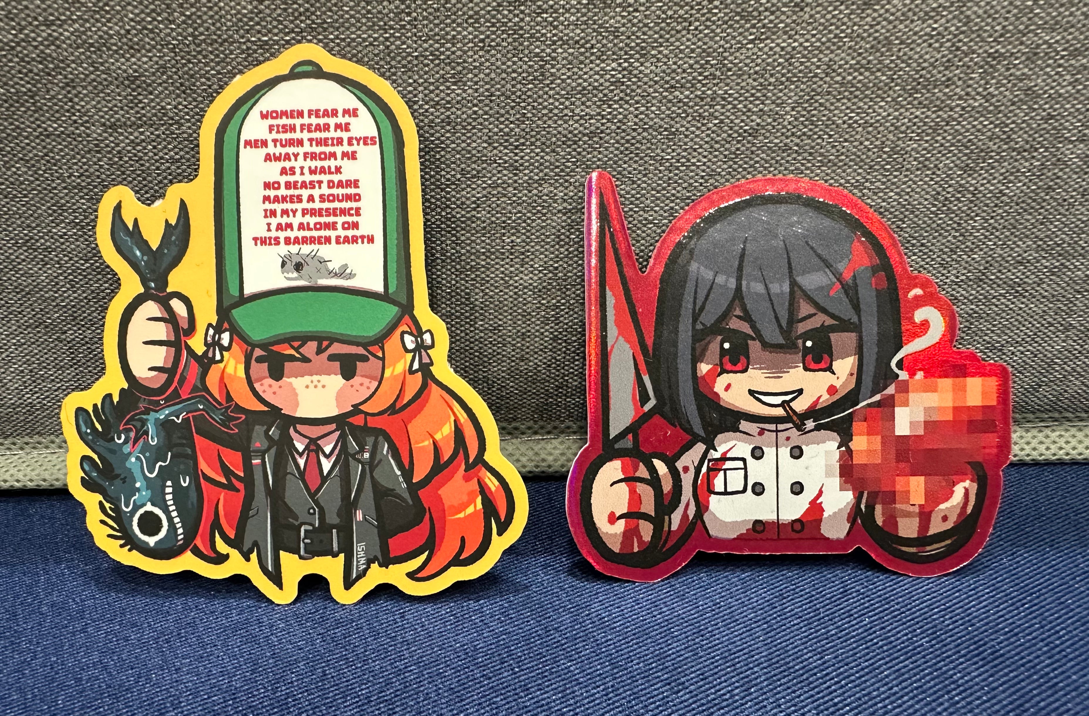 🆕 Limbus Company Stickers ✦ Unofficial Fan Merch ✦ Ishmael & Ryōshū