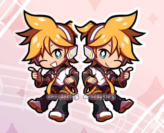[🆕 PRE-ORDER Teto and Gackpo] Vocaloid Acrylic Charms ✦ Unofficial Fan Merch