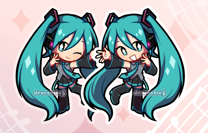 [🆕 PRE-ORDER Teto and Gackpo] Vocaloid Acrylic Charms ✦ Unofficial Fan Merch