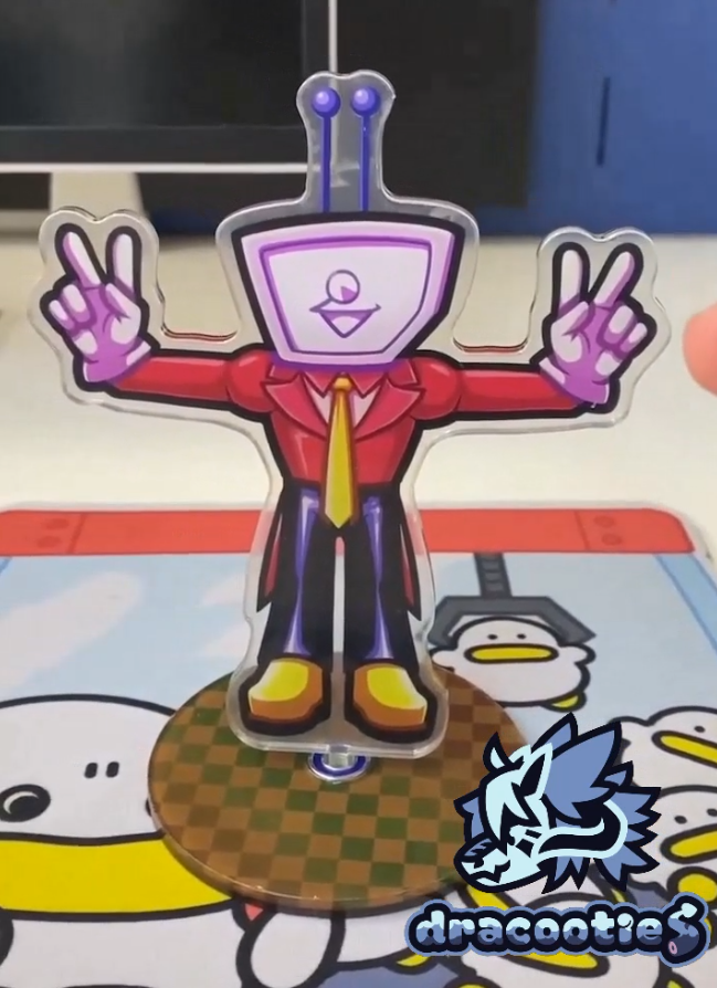 🆕 IN STOCK Deltarune Tenna T-V Pose Spinning Standee ✦ Unofficial Fan Merch