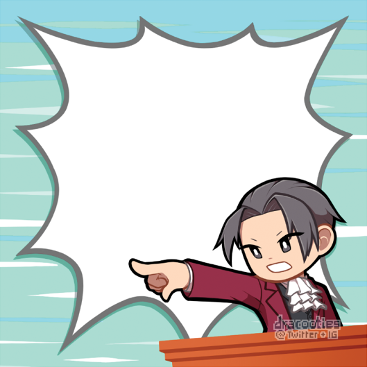 Ace Attorney Sticky Notes ✦ Unofficial Fan Merch