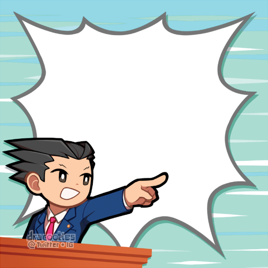 Ace Attorney Sticky Notes ✦ Unofficial Fan Merch