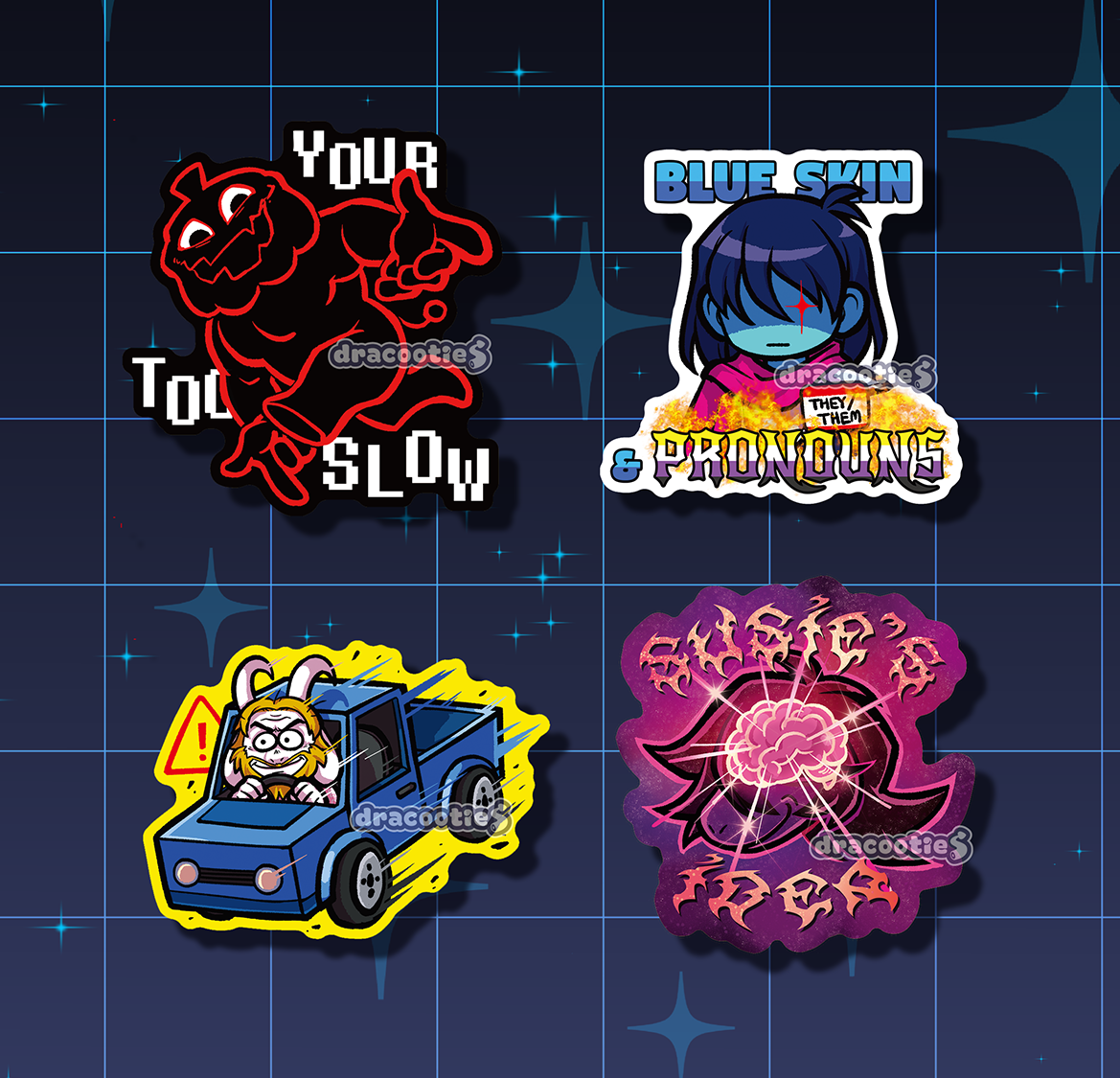 🆕 IN STOCK Deltarune Stickers ✦ Unofficial Fan Merch