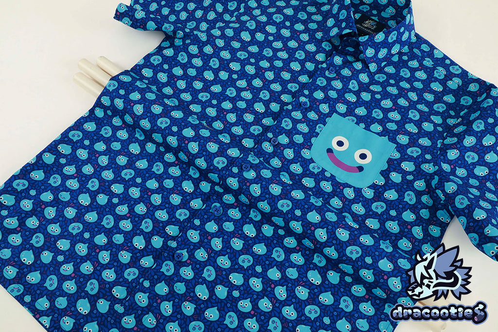 Dragon Quest Slime Button-Up Shirt ✦ Unofficial Fan Merch