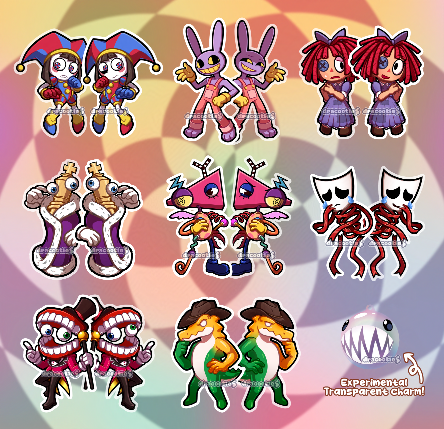 🆕 PRE-ORDER The Amazing Digital Circus Acrylic Charms ✦ Unofficial Fan Merch