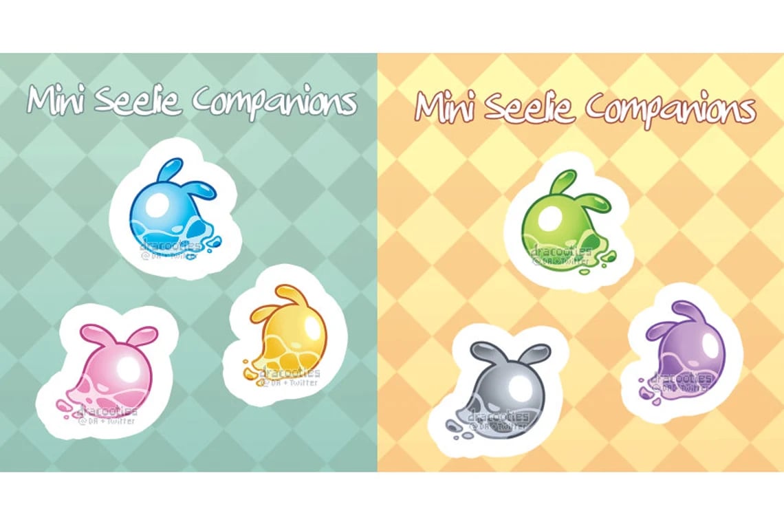 Genshin Impact Mini Seelie Mini Sticker Sheets ✦ Unofficial Fan Merch